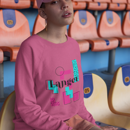 Langet Creole Expression Graphic Sweatshirt Fun Bold and Uniquely Haitian with Comfort and Style - CreoleSizzle