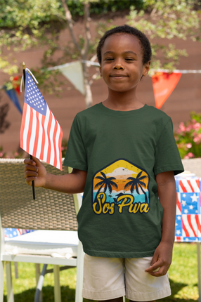 Sos Pwa Kids T-Shirt Celebrate Haitian Cuisine and Culture with Fun and Style ShirtKids Heavy Cotton™ Tee - CreoleSizzle