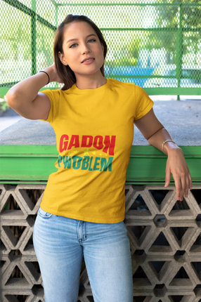 Premium Gadon Pwoblem Unisex T-Shirt Bold Haitian Expression Meets Iconic Style - CreoleSizzle