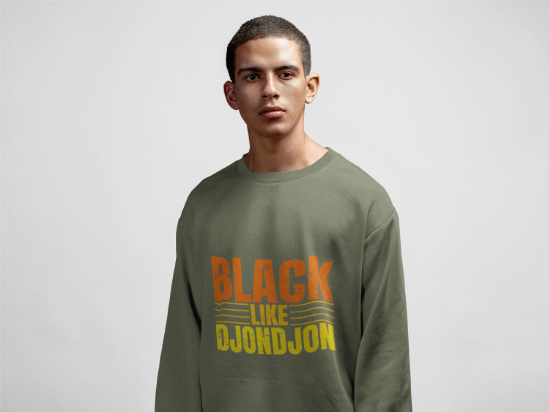 Exclusive Black Like Djondjon Premium Sweatshirt Celebrate Culture, Heritage, and Style - CreoleSizzle