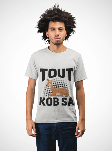 Haitian Humor T-Shirt Tout Kob Sa Design Premium Ethically Made Tee Unisex Cotton Comfort Fit - CreoleSizzle