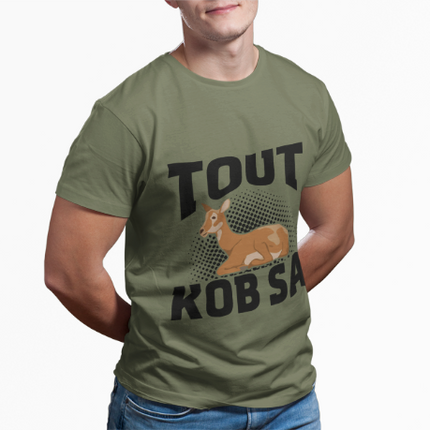 Haitian Humor T-Shirt Tout Kob Sa Design Premium Ethically Made Tee Unisex Cotton Comfort Fit - CreoleSizzle