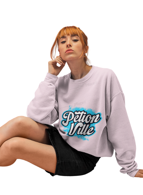 Petion-Ville Inspired Sweatshirt Celebrate the Heartbeat of Haitian Nightlife - CreoleSizzle