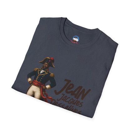Jean-Jacques Dessalines Freedom Forged in Fire T-Shirt Haitian Independence Leader Unisex Softstyle T-Shirt