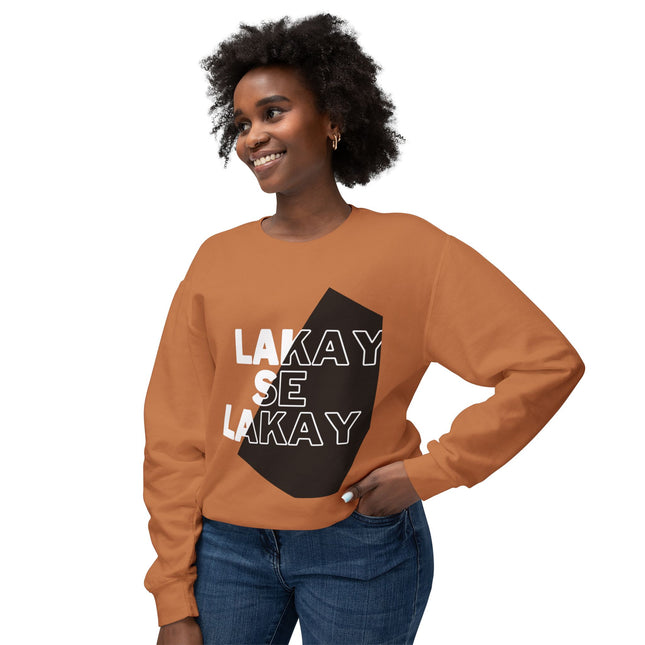 Lakay Se Lakay Crewneck Sweatshirt Haitian Heritage Statement Sweater Unisex Lightweight Crewneck Sweatshirt - CreoleSizzle
