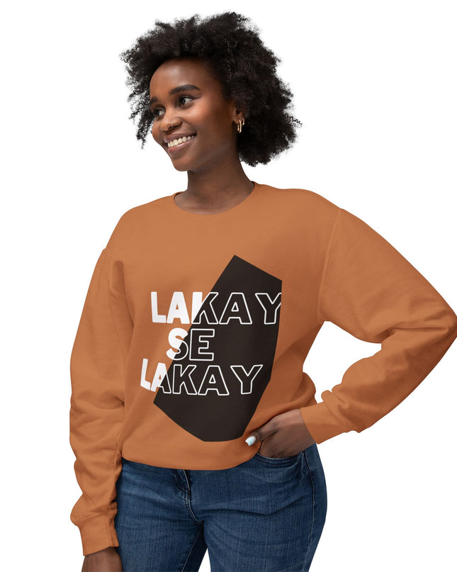 Lakay Se Lakay Crewneck Sweatshirt Haitian Heritage Statement Sweater Unisex Lightweight Crewneck Sweatshirt - CreoleSizzle
