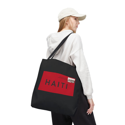 Haiti Postage Limited Edition Heritage Tote Bags Retro Seal Design - CreoleSizzle