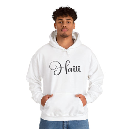 The Calligrapher’s Mark Minimalist Haiti Hoodie Cultural Pride Series Unisex Premium Hoodie