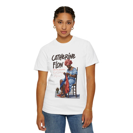 Catherine Flon Sewn in Freedom Oversize Tee Haitian Heritage Series Unisex Heavyweight Cotton T-Shirt