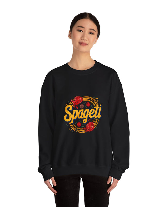 Cozy Spageti Sweatshirt Celebrate Haitian Culinary Heritage with Style and Premium Comfort - CreoleSizzle