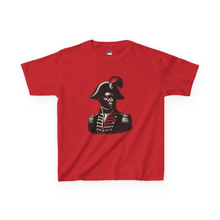 Historical Kids T-Shirt Haitian Hero Graphic Tee Vintage Art Youth Shirt Educational Cultural Apparel