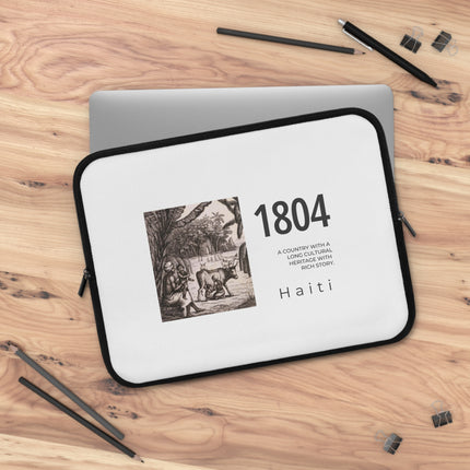 1804 Plantation Memory Haitian Independence Archival Edition Heritage Laptop Sleeve - CreoleSizzle