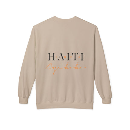 The 1804 Emblem Heritage & Freedom Crewneck Sweatshirt Haitian Pride Series Unisex Midweight Fleece