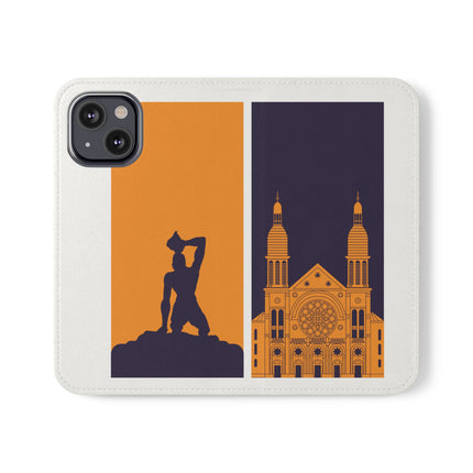 Ayiti Soulscape Marron And Cathedral Mirrored Flip Case for iPhone Edition Symbol of Dual Heritage