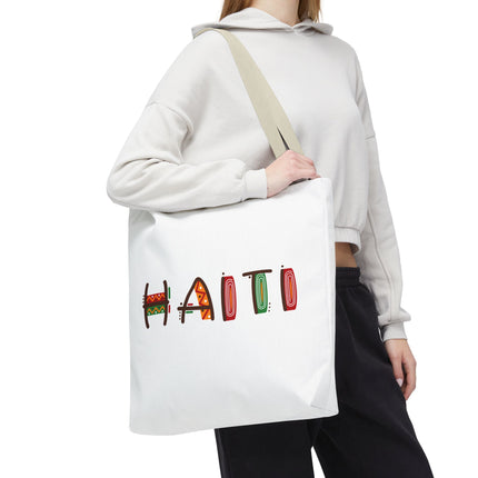 Haiti Art Limited Edition Heritage Tote Bag African Roots Design - CreoleSizzle