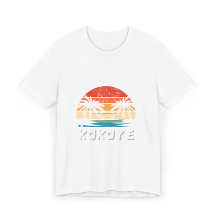 Kokoye Tropical Haitian T-Shirt Caribbean Culture & Coconut Beach Vibes Haitian Culture Soft Cotton Classic Fit Unisex Jersey T-Shirt - CreoleSizzle