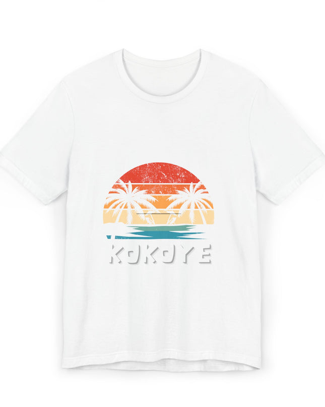 Kokoye Tropical Haitian T-Shirt Caribbean Culture & Coconut Beach Vibes Haitian Culture Soft Cotton Classic Fit Unisex Jersey T-Shirt - CreoleSizzle
