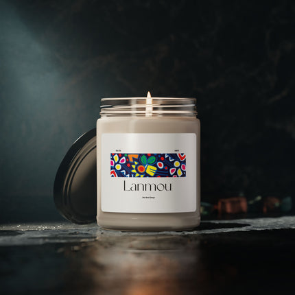 Lanmou Haitian Love & Artistry Soy Candle Creole Heritage Design Limited Edition Cultural Keepsake