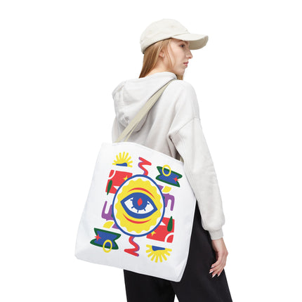 Vodou Eye Haitian Spiritual Art Tote Afro-Haitian Mysticism Design - CreoleSizzle