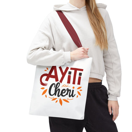 Ayiti Chéri Limited Edition Heritage Tote Bag Sweet Haiti Design - CreoleSizzle