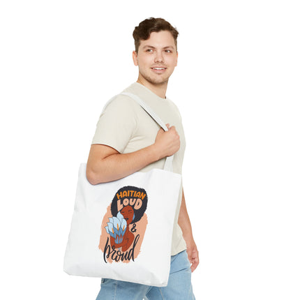 Haitian Loud & Proud Premium Cultural Tote Bags Limited Artist Edition - CreoleSizzle