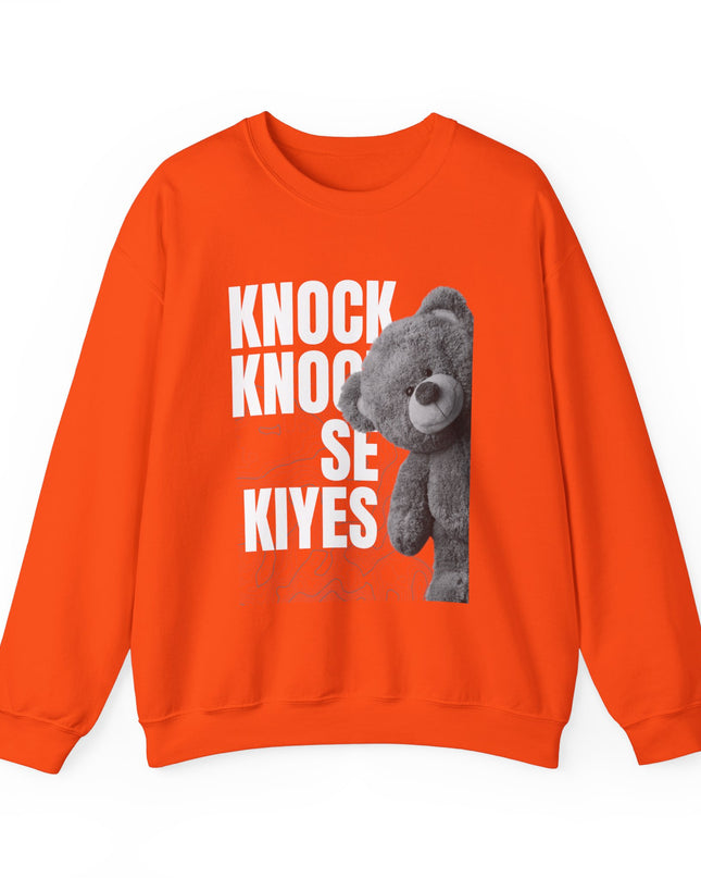 Knock Knock Se Kiyes Sweatshirt Haitian Creole Humor Cozy & Bold Design Bold Haitian Pride Shirt for Cultural Heritage - CreoleSizzle