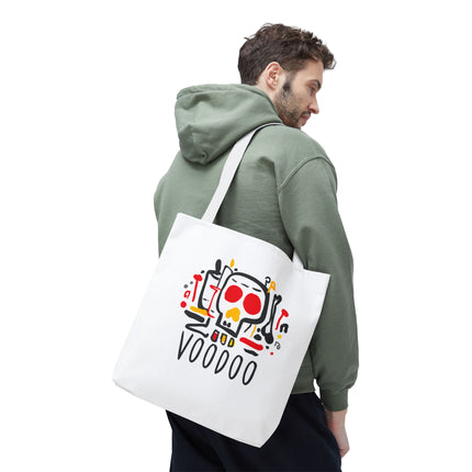 Voodoo Art Haitian Spiritual Symbols Tote Afro-Caribbean Vodou Design - CreoleSizzle