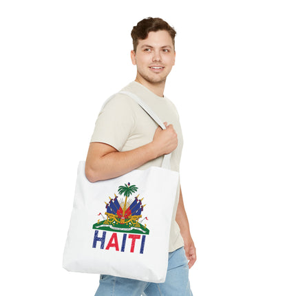 Ayiti Crayon Emblem Educational Heritage Tote Bag Diaspora Kids Edition - CreoleSizzle