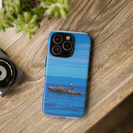 Haitian Fisherman Phone Case – Coastal Art Design – Durable, Stylish Caribbean Inspired Case - CreoleSizzle