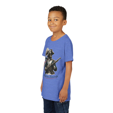 Liberté ou La Mort Youth T-Shirt Haitian Revolutionary Graphic Tee Cultural Pride Kids Apparel Bold Heritage Gift