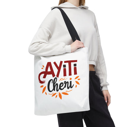 Ayiti Chéri Limited Edition Heritage Tote Bag Sweet Haiti Design - CreoleSizzle