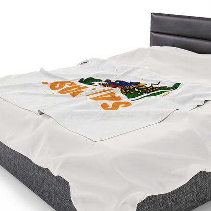 Sak Pase Haitian Blanket – Plush Velveteen Bed Throw – Soft & Cozy Home Décor - CreoleSizzle