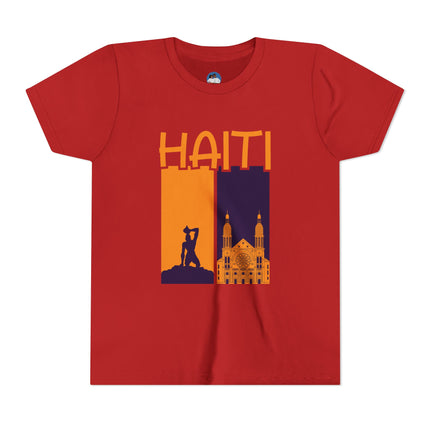 The Spirit of Haiti Youth Cultural Pride Tee Freedom & Faith Design Kids Premium Short Sleeve