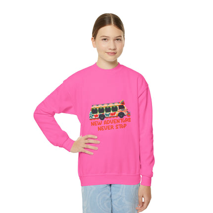 The Explorer’s Ride  Tap-Tap Adventure Sweatshirt Haitian Travel Series Youth Premium Crewneck