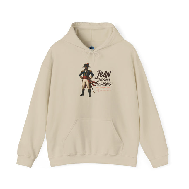 The Warrior’s March Jean-Jacques Dessalines Hoodie Haitian Freedom Series Unisex Heavy Blend