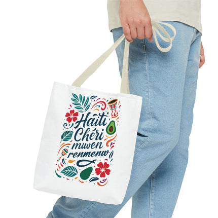 Haiti Chéri Mwen Renmenw Limited Edition Heritage Tote Love Letter to Haiti - CreoleSizzle