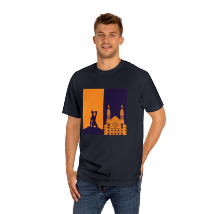 Ayiti Doubled: Shadowed Legacy Sweatshirt | Dual Heritage Graphic, Haitian Roots Apparel, Cityscape Adventure Unisex Tee - CreoleSizzle