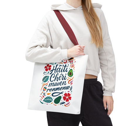 Haiti Chéri Mwen Renmenw Limited Edition Heritage Tote Love Letter to Haiti - CreoleSizzle
