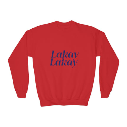 Lakay Lakay Youth Crewneck Sweatshirt Cozy Kids Pullover Haitian Roots Unisex School & Casual Wear