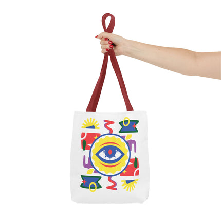 Vodou Eye Haitian Spiritual Art Tote Afro-Haitian Mysticism Design - CreoleSizzle