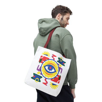 Vodou Eye Haitian Spiritual Art Tote Afro-Haitian Mysticism Design - CreoleSizzle