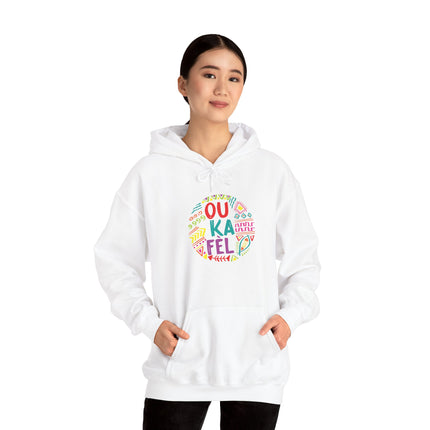 “Ou Ka Fè’l” Motivational Hoodie Unisex Heavy Blend™ Sweatshirt Haitian Creole Inspired Design Cozy Pullover for Daily Inspiration