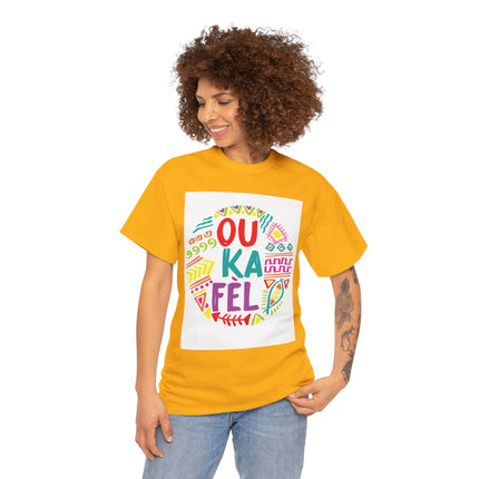 OU KA FÉ’L Motivational Creole Graphic Tee Haitian Pride Series Unisex Heavy Cotton T-Shirt