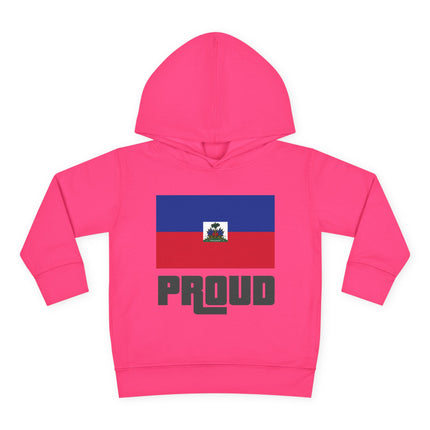 Haitian Pride Toddler Hoodie GTA-Inspired Flag Design Cozy Fleece Pullover Cultural Heritage Kidswear