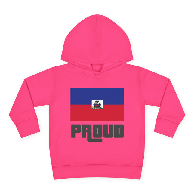 Haitian Pride Toddler Hoodie GTA-Inspired Flag Design Cozy Fleece Pullover Cultural Heritage Kidswear