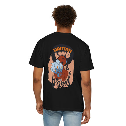 Haitian Loud & Proud Cultural Pride Tee Haitian Heritage Series Unisex Garment-Dyed T-Shirt