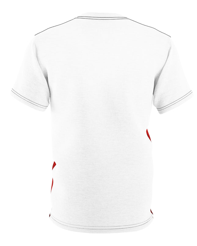 Haitian Flag T-Shirt – Premium Lightweight Tee – Haitian Pride All-Over Print Shirt Unisex Cut & Sew Tee (AOP) - CreoleSizzle