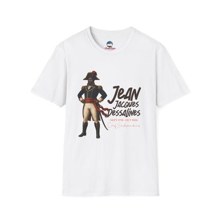 Jean-Jacques Dessalines Freedom Forged in Fire T-Shirt Haitian Independence Leader Unisex Softstyle T-Shirt