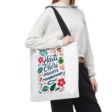 Haiti Chéri Mwen Renmenw Limited Edition Heritage Tote Love Letter to Haiti - CreoleSizzle