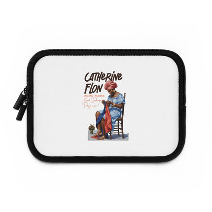Catherine Flon Stitching the Flag of Freedom Haitian Heritage of the Revolution Laptop Sleeve - CreoleSizzle